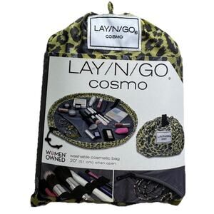 Lay-n-Go Cosmo Drawstring Cosmetic & Makeup Bag Organizer Toiletry Bag Travel